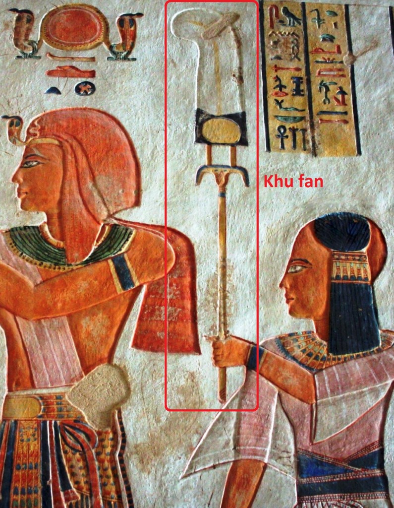 Egyptian art khu fan Ramses III Valley Queens Khaemwaset