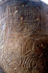 egyptian art chariot tuthmose battle